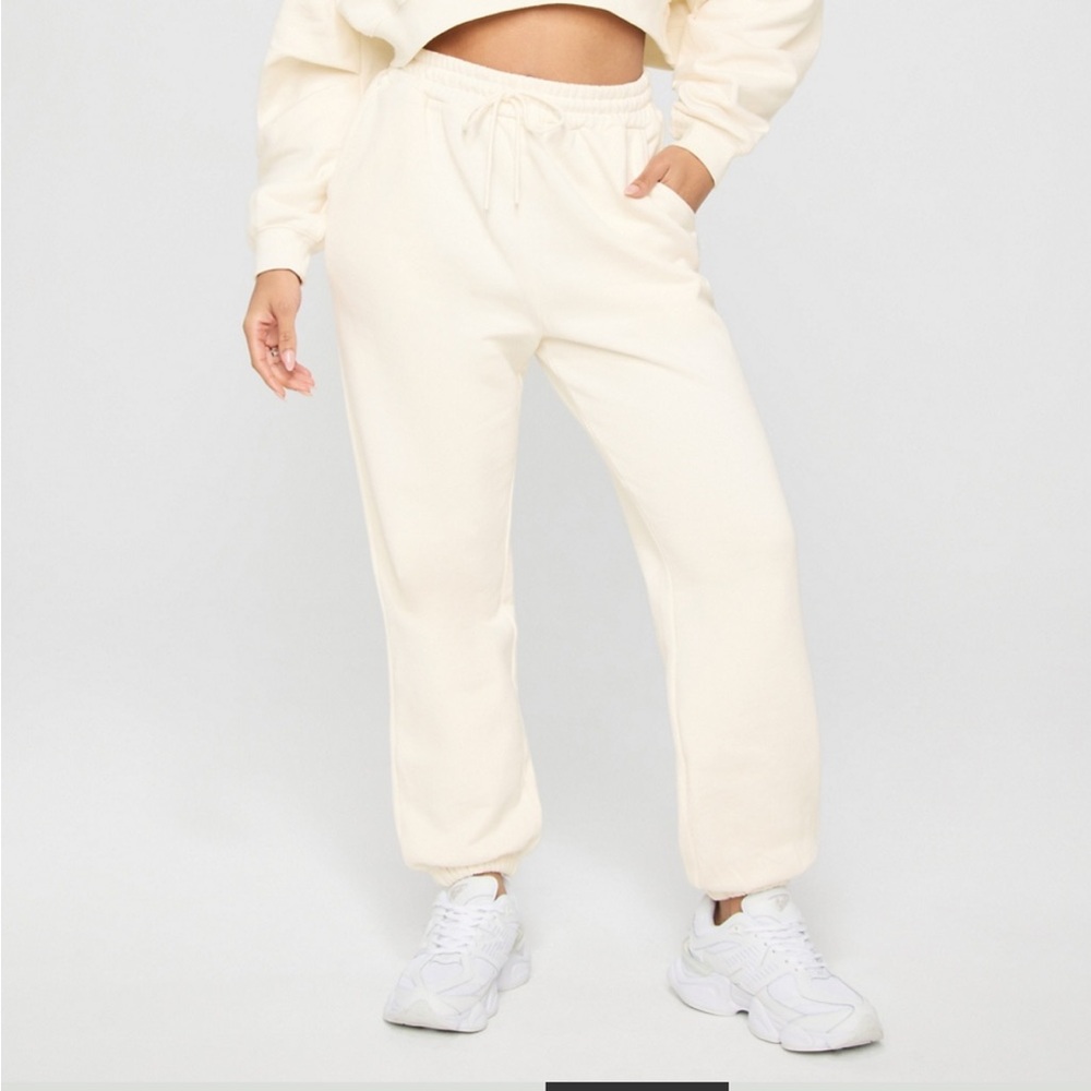 Cream Jogger Sweatpants